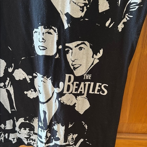 The Beatles Black Ladies T-Shirt - Picture 2 of 6